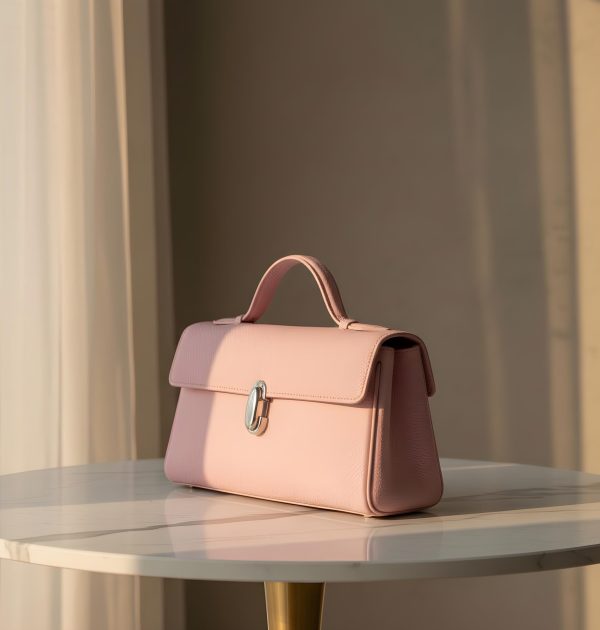 Elegant PU Leather Top Handle Satchel Bag