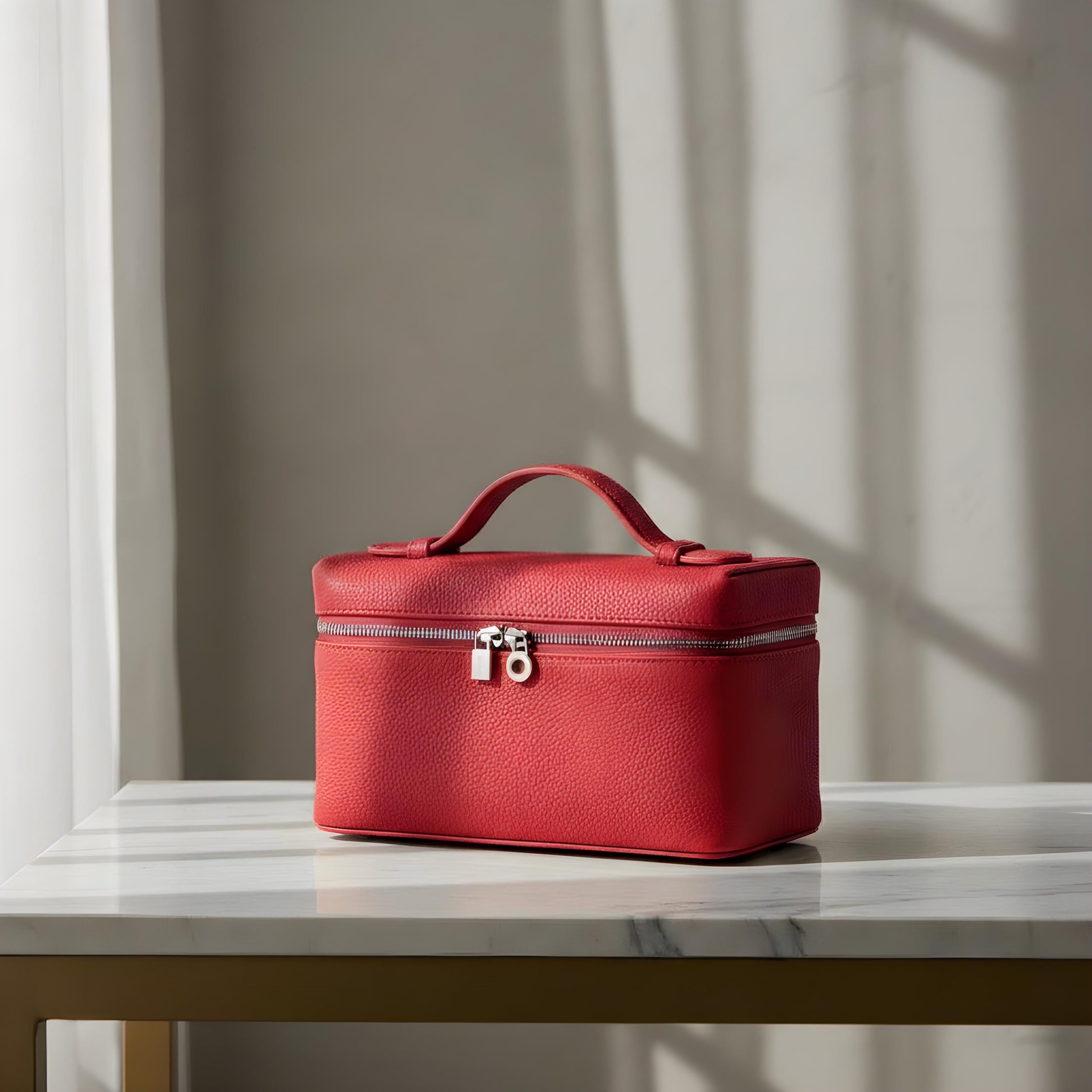 Stylish PU Leather Mini Vanity Crossbody Bag - Image 4